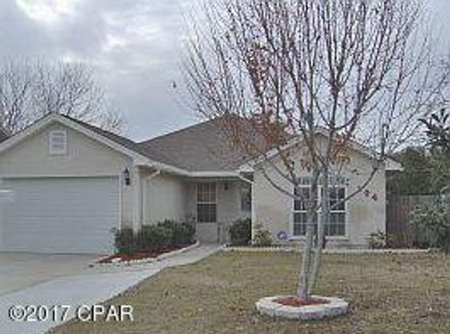 Open floor plan, breakfast bar, privacy fenced backyard, 1 car garage, storage shed, split bedroom plan, garden area and close to the beach and shopping



All measurements are approximate.
