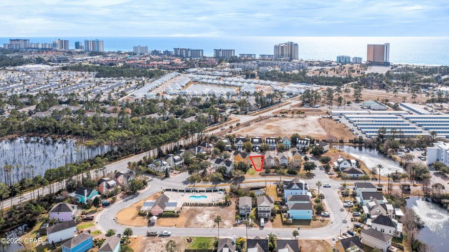 Amazing opportunity to build a beautiful Florida cottage just a few blocks from the beach! Harrison's Walk is a charming community consisting of beautiful beach cottages nestled among serene lakes and lush surroundings. The development already has underground utilities in place, so the lot has electric, gas, water, sewer, and cable ready to go. The community does not allow short-term rentals making it perfect for a primary residence or long-term rental (6+ months). Harrison's Walk offers a nice community pool and is close to great dining and shopping options as well as fun attractions like Shipwreck Island Waterpark and Rock'it Lanes.