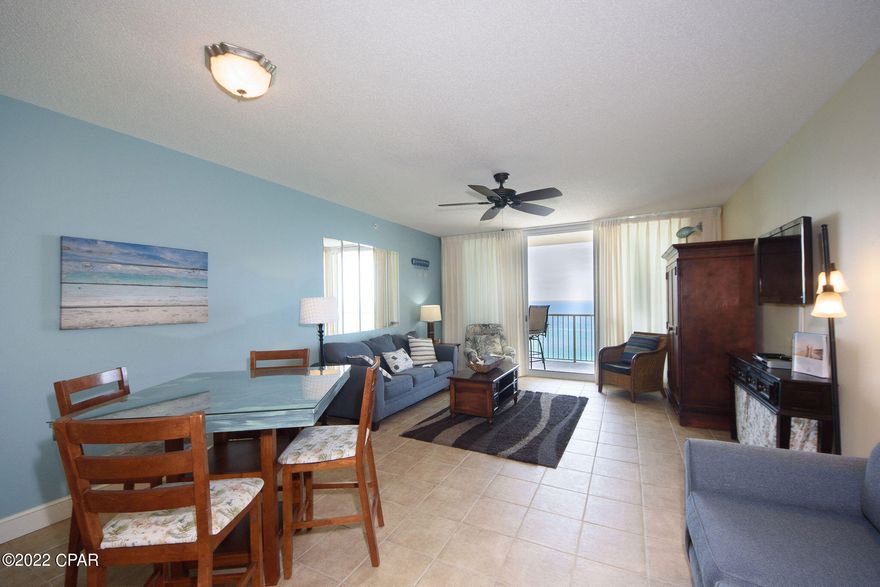 Enjoy views of beautiful sunsets and the white sandy beaches of the Gulf of Mexico from this 12th floor balcony.  This 2 bedroom 2 bath unit is nicely decorated.  Appliances and furniture have been upgraded in the last two years.  A/C was just replaced this year.  Majestic is one of the nicest properties on the beach with tons of amenities.  Two outdoor pools, two indoor pools.  Theater and conference center.  Fitness center.  Market with Starbucks, H2O bar and grill, and beach service. Majestic is close to restaurants and shopping.