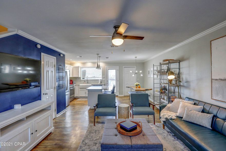 UNDER CONTRACT, TAKING BACKUPS Renovated townhouse with DEEP WATER ACCESS. Bring your boat and enjoy the attached wet slip, or add a lift. Neighborhood is gated, and boasts two community pools. Watch the sunrise and the dolphins play from your private deck and balcony. The modern kitchen features a gas range and beautiful farmhouse sink. Convenient location on the east end of PCB. Close to beaches, shopping, and restaurants. Furnishings negotiable. Washer and dryer are included. Please see survey for wet slip dimensions/information. There is currently no dock or lift, wet slip only, but pilings in place so can be easily added. No Short term rentals, 6 month minimum lease. The seller/owner is a licensed real estate agent, and is acting list agent. all measurements are approx. UNDER CONTRACT, TAKING BACKUPSRenovated townhouse with DEEP WATER ACCESS. Bring your boat and enjoy the attached wet slip, or add a lift. Neighborhood is gated, and boasts two community pools. Watch the sunrise and the dolphins play from your private deck and balcony. The modern kitchen features a gas range and beautiful farmhouse sink. Convenient location on the east end of PCB. Close to beaches, shopping, and restaurants. Furnishings negotiable. Washer and dryer are included. Please see survey for wet slip dimensions/information. There is currently no dock or lift, wet slip only, but pilings in place so can be easily added. No Short term rentals, 6 month minimum lease. The seller/owner is a licensed real estate agent, and is acting list agent. All measurements are approx. and should be verified by buyer if important.