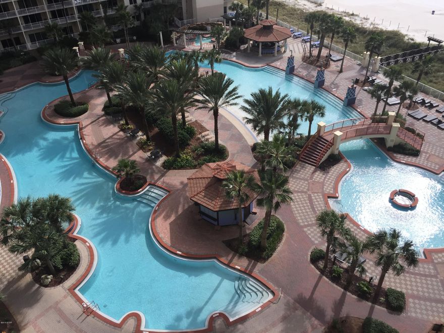 CASH ONLY!!! NO FINANCE CONTINGENCIES AT THIS PRICE. BEST PRICED UNIT AT SHORES OF PANAMA! VERY MOTIVATED SELLER. FULLY FURNISHED 1 BEDROOM WITH BUNK ROOM AND 1 AND 1/2 BATHS.  THIS UNIT HAS BEEN RECENTLY REFURBISHED AND IS IN EXCELLENT CONDITION. FEATURES FRONT LOADING WASHER AND DRYER, GRANITE COUNTER TOPS, TILE FLOORS, AND JUST STEPS AWAY FROM PARKING GARAGE ON 10TH FLOOR. NO WAITING FOR AN ELEVATOR. BEAUTIFUL VIEW OF POOL AND GULF. MUST SEE BEFORE YOU BUY.