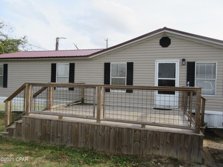 Large 4 bedroom 2 bath double wide located close to shopping and Dining. Washer and dryer included. All property sizes and ages are approximate, please measure and/or verify if important.

School assignments are subject to change, please check with Bay County for most accurate information.

Deposit is the same as the rent. Pets NOT Allowed!