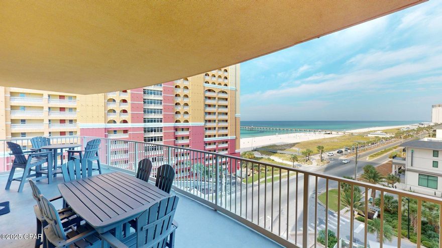 🌊PRICE IMPROVEMENT !! Calypso Towers III - Luxury Gulf-Front Condo 
Discover PCB's newest luxury resort, Calypso Towers III, perfectly located just steps from Pier Park.  Unit 701 offers breathtaking Gulf views from both the living room and master bedroom  suite, plus a large unobstructed balcony for ultimate views of the amazing Gulf. 
Highlights You'll Love:
Fitness Center, general store, small onsite sit down dining area. 
 
Walk in to this beautiful large 3bed 3bath condo. 
Fully covered parking garage
Modern updates: upgraded floors, quartz countertops,, stainless appliances, 
Master-bed with double vanities, walk-in shower & closet
Fully furnished, with beautiful upgraded furniture , 
🌟 Resort Amenities:
Zero-entry pool, hot tub, private cabanas, tiki hut, fitness center & onsite dining — all just minutes from Pier Park, 
Top Golf, McGuire's Irish Pub restaurant and Dolly Parton's Pirate Show have recently opened  for your family entertainment. 
📍 Fully furnished and rental ready .
