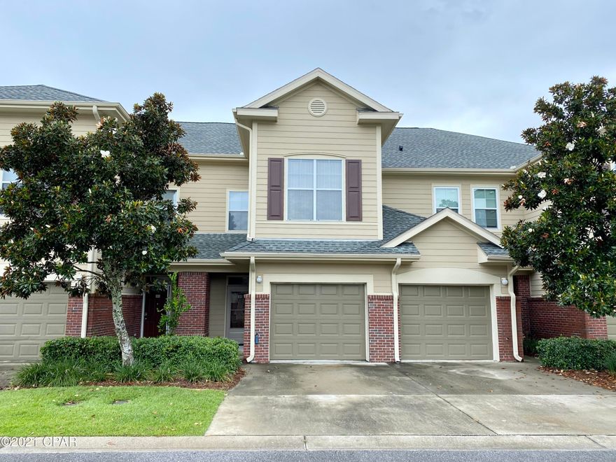 **CURRENTLY UNDER CONTRACT, BUT SELLER ACCEPTING BACKUP OFFERS** Ideally located between Panama City & Lynn Haven, this well-maintained townhome is a MUST SEE! This stunner has a split-floorplan with 3 BR, 2.5 BA and features tile and beautiful real wood cherry floors downstairs, granite tile countertops & breakfast bar in the kitchen, and an open floorplan perfect for entertaining. Upstairs, the spacious Master Bedroom Suite features a walk-in closet, en-suite bathroom, & lovely crown molding. Master Bath boasts a dual vanity & garden tub/shower. This home offers additional privacy, as it backs up to the perimeter of the neighborhood and not the pond--so you can enjoy a serene morning coffee or relaxing nightcap from the screened in back porch without any foot traffic to disturb you! Enjoy the gated community and pool without the upkeep! HOA takes care of lawn maintenance, pool, clubhouse, common areas, and tree trimming! Plus, there are street lights throughout the neighborhood and there is a Courtesy Officer on site for added safety and security. You'll love this close-knit community & central location in Panama City! Less than a 5 min drive to shopping, hospitals, schools, and restaurants. Only 25 min drive to Tyndall AFB, NAS Panama City, and the beach! This home won't last long, so act fast! All measurements are approximate. Verify if important.