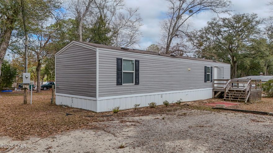 Located just 10 minutes north of I-10, this move-in ready single-wide manufactured home sits on a spacious corner lot, offering both comfort and opportunity. Whether you're searching for a smart investment property or planning to become a homeowner, this property provides plenty of space and potential to make it your own.