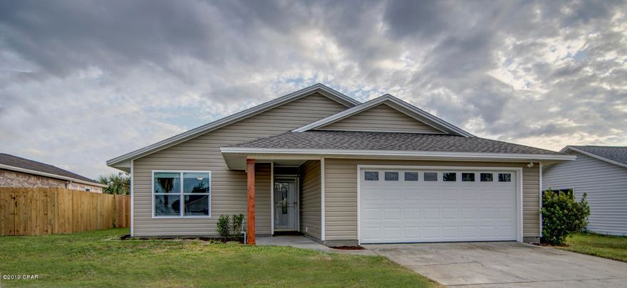 This wonderfully remodeled  home has everything a family needs to get started or an excellent rental potential. This 3/2 with a 2 car garage has an open concept living area with a fireplace.  The home comes with all the modern features of a new home.  New roof, LVP flooring, new paint, new windows and new hot water heater!.. The large kitchen a gem of the living space has updated appliances, new cabinets, counters, sink and overlooks the dining area to enjoy those special family events.   The garage door is also new with a brand new quite garage door opener. Plenty of yard space to have friends over maybe an outside kitchen and comes with a shed to store all the equipment you need.  This is a must see home if you're looking for something you don't have to update and is move in ready!