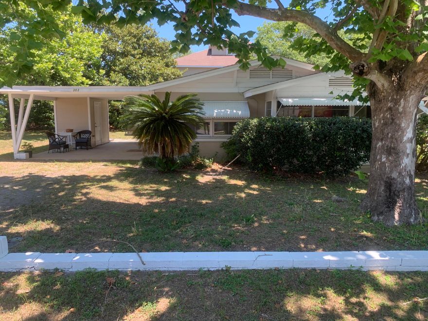 CURRENTLY UNDER CONTRACT, SELLER ACCEPTING BACKUP OFFERS Concrete block beach house located on a corner lot one block from the beach. There is room to build an additional home on this parcel. New AC and Heating installed 2019, new roof 2017, exterior painted 2018, new washing machine 2018 and new water heater 2011. 

It is the responsibility of the buyer to verify all measurements.