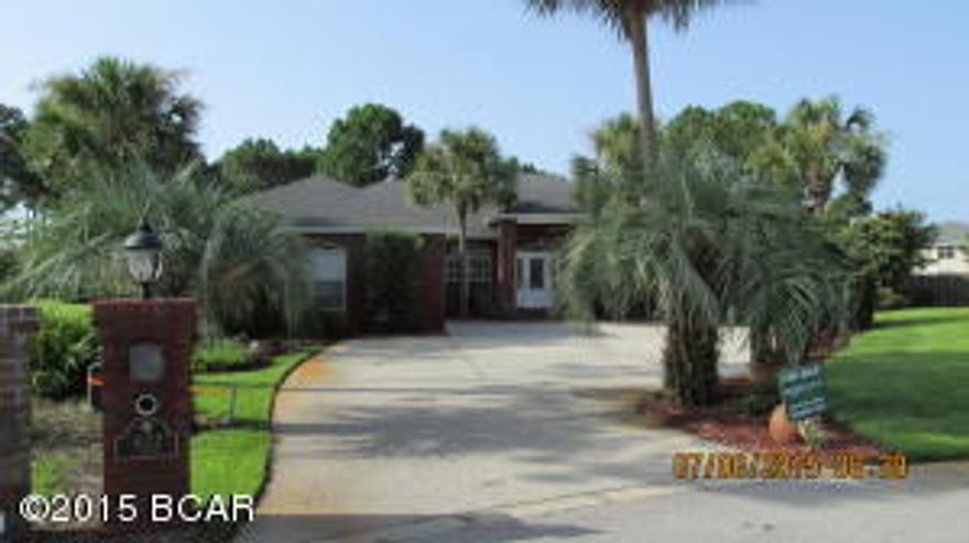 PRICE REDUCED!! This 4 bedroom 3 bath home is located in the Baywinds section of Emerald Bay. There is hardwood in the Master Bedroom and the entire living, dining and kitchen area. The spacious office also has hardwood. The split bedroom plan offers three bedrooms and two baths set away from the master. Two of the bathrooms have been redone in travertine. as you go out the back doors you step onto an enclosed area with a kidney shaped heated pool. A few more steps brings you to the beautifully landscaped backyard with a pond and carefully tucked away yard building. A few more steps and you are ready for golf at or cool refreshment at the Emerald Bay Golf Course Clubhouse. Beautiful location in a great neighborhood! Almost forgot...there's a whole house generator too!!!
