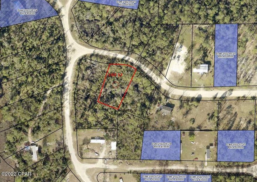 Lot 17 Hickory Bluff, named for the trees and high and dry land, here is a building lot, ready for a new construction or mobile home. Lot will be cleared and fill dirt added prior to closing and survey provided as well. Surrounded by new homes and a short distance to Fanning Bayou, fishing, boat ramp and just a few miles from Lynn Haven. The lot has with no association fees so bring your boat, RV, build a pole bar or workshop. Peaceful, quiet and ready to go today! Lot next door is for sale as well or choose from any of the 30 lots we have for sale in Hickory Bluff community! Call for additional details.