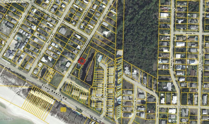 Walking distance to the sandy white beaches on the Gulf.. build your 3 story beach home on stilts and have your own personal view of the Gulf in the most desirable west end of Laguna Beach. 

City water and city sewer connection possible. Lot is on a spring fed lake with no wetland issues. Lot within 500 ft of the Laguna Beach deeded access. All information must be verified.