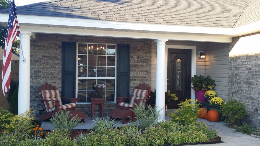 Welcome Home! These are the words that come to mind from the moment you pull up in the drive. From the curb appeal and brick front to the friendly neighborhood. This 3br/2ba home, features a split floor plan with plenty of room for having friends and family over for watching football & Sunday dinners. Take an afternoon nap or curl up with a good book while sitting in the very spacious, enclosed, screened in porch. There is an extra patio perfect for your bbq grill and swing. Inside you will find an oversized Master Bedroom with tray ceiling and his and her closets.Double vanities in the Master Bath make busy mornings a breeze and there is an amazing garden tub to unwind at the end of a long day! Make an appointment with your Realtor today because This is An Absolute MUST SEE HOME!!