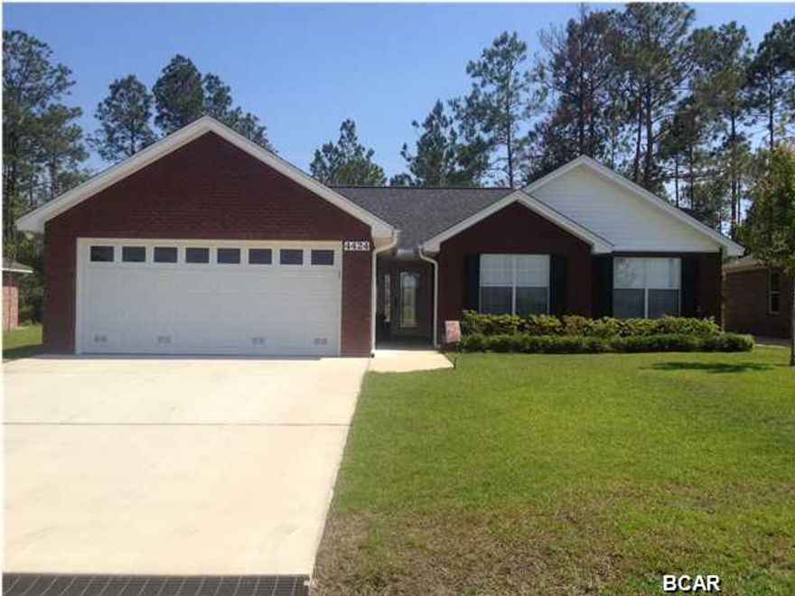 3 bedroom 2 bath all brick home in Bylsma Manor Estates. This home features an open living room and dining room, trey ceilings, stainless steel appliances, and electric fireplace. You can also spend your days out back in the great enclosed patio over looking the spacious back yard with an outdoor shower. Don't miss this opportunity to own a quality built home in a great neighborhood. This property also has a termite bond and has been sprayed monthly for pests since it was built. Paul Sims Homes are built with 130 MPH wind codes, 30 year architectural shingles, sprinkler systems, security systems. Sq ft taken from property appraiser and sellers. Please measure if important. Call now for your appointment!!