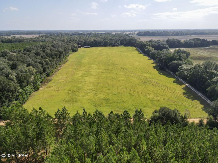 Privacy and peace is what this +/-25 acre country parcel in Bascom, FL offers.  A little over 13 acres is clear and planted in hay with a 40x60 hay barn tucked in the corner.  Rent to a hay farmer for some passive income or use it as a home site.  The entire parcel, including the wooded area is high and dry, so your options are many.  Less than 15 miles puts you in the heart of downtown, historic Marianna, FL.  Call today for more details