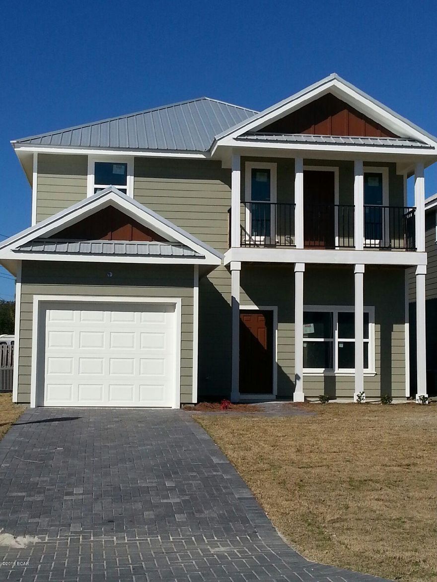 New construction almost complete. This is a 2 story 4 bedroom 3 bath home with a single car garage. 1st floor offers bedroom, full bath, Living room, kitchen with granite counter tops and island also dining area as well as a laundry room with utility sink. There is small porch just off the kitchen and dining area. Master bedroom has his closet, balcony and large private bath with walk in closet for her, double vanity, separate shower and garden tub. There are 2 additional nice size bedrooms on the 2nd floor with full bath in the hall. Very spacious home. Community pool and pool house.