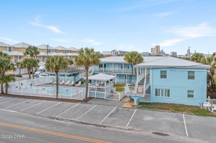 Enjoy the best of beachside living with this charming 1 bedroom, 1 bath condo perfectly tucked away between Thomas Drive and Surf Drive. Just a quick hop and skip to the Gulf of America, this well-kept, low-rise complex offers the ideal blend of privacy, convenience, and coastal charm.
Located in a small, quiet community with low condo fees, this unit is perfect for a weekend getaway, full-time living, or a smart investment property. The building is well maintained and offers the relaxed atmosphere that makes this area so desirable.
You'll love being close to everything that makes Panama City Beach a favorite destination -- local dining, entertainment, shopping, marinas, and outdoor activities are all just minutes away. Whether you're strolling to the beach, exploring nearby attractions, or simply relaxing by the pool, this location puts you right where you want to be.
A rare opportunity to own a beachside retreat in one of the most convenient and sought-after pockets of PCB.