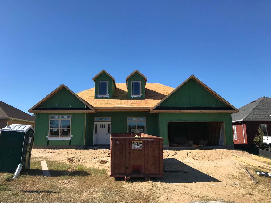 The Olivia is a 2534 SQ FT new home with 3 bedrooms, 2 bathrooms, study, covered patio and master retreat! Like to entertain? No problem. Plenty of room with a large family room, formal dining and a Classy kitchen with gorgeous granite counter tops, designer cabinetry and stainless steel appliances, large walk-in pantry. Owners suite with sitting room has a walk in tile shower with glass door and granite countertops. Distinctive EV vinyl plank flooring is installed in common areas. Crown molding and trey ceilings are included for a touch of elegance. Ceiling fans are installed in every bedroom. The Meadows is a beautiful upscale community with friendly neighbors, well kept yards and is located adjacent to a public golf course. Pictures are of similar home but not listed home.