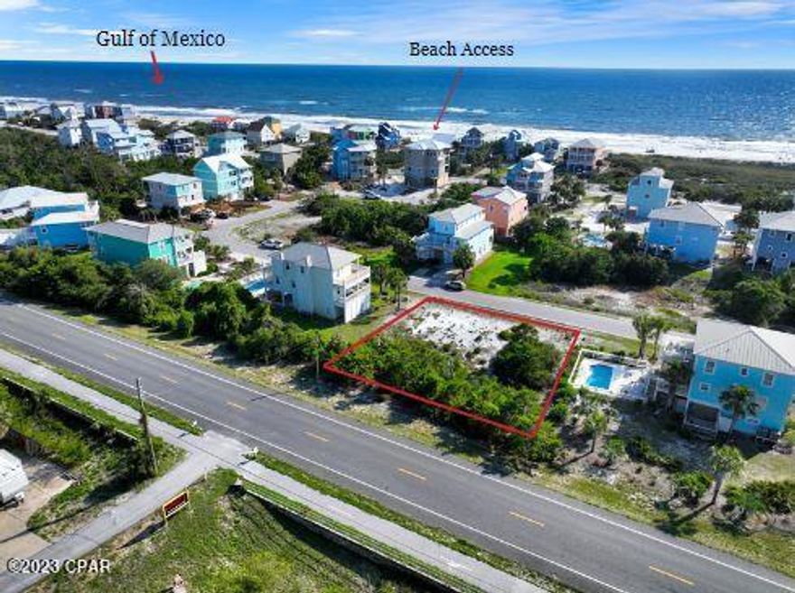 PREMIUM N CAPE LOT W/PEAKABOO GULF AND BAY VIEWS IN THE GATED COMMUNITY OF SEAGRASS! Located in the X Flood Zone, this 1/4- acre lot will accommodate most beach house design plans. Seagrass is a well-planned development on the North end of the Cape with deeded beach access, street lighting, community room & beautifully landscaped pool area. Tucked away near State Park land, you're surrounded by an abundance of old Florida vegetation & wildlife. Architectural guidelines are in place for neighborhood appeal. Sugar white sand beaches of Cape San Blas are pet friendly & free from crowds. Spend a day of leisure fishing from the shoreline or relaxing in the sun. Nearby boat launch sites make for easy access to the Gulf for deep sea fishing, snorkeling & diving. Enjoy a bike ride down miles of paved paths & stop along the way to visit restaurants & shops for fresh caught seafood & local cuisine. Lots like this one sell fast! Call for a showing today!