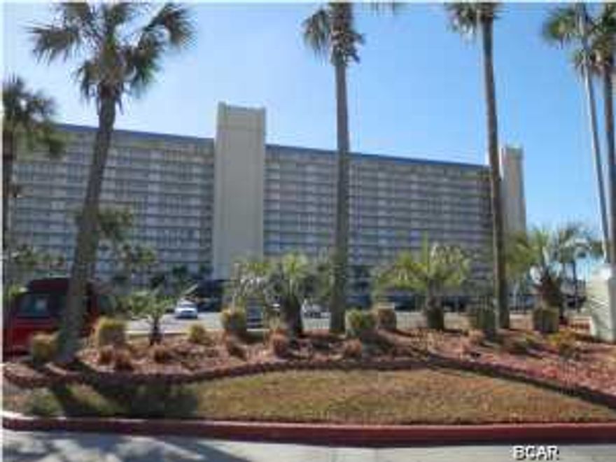 This unit is gulf front with great views of the white sandy beaches and Emerald Waters. This gated community offers the following amenities: Gulf side Tiki Bar and Restaurant as well as playground for the kids. 2 pools, 1 heated in the colder months, 2 kiddie pools, 2 hot tubs, Sauna and fitness center, game room, tennis and shuffle board. On site laundry facilities as well. Call for an apt today.