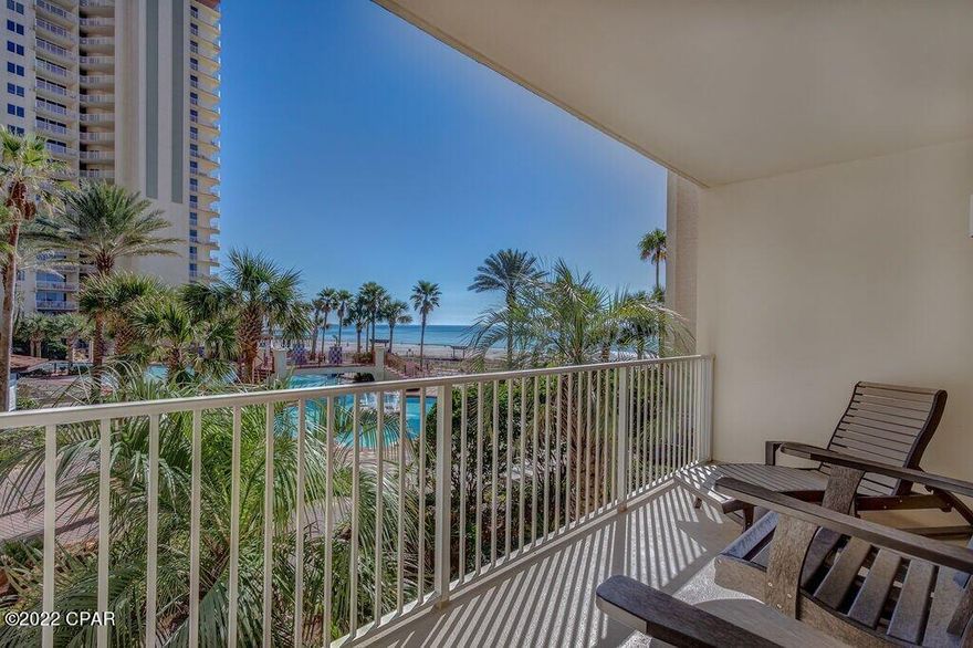 CURRENTLY UNDER CONTRACT, SELLER ACCEPTING BACKUP OFFERS..... INCLUDES 2ND FLOOR DEDICATED PARKING SPACE.  LOW FLOOR ALERT!   2nd floor in Shores of Panama is a super premium floor, park at your dedicated space and walk to your condo.   Walk 1 flight of stairs to the pool and the beach.  COMPLETELY RENOVATED!   Upgraded kitchen, bathrooms, etc.   Make sure you see this one!