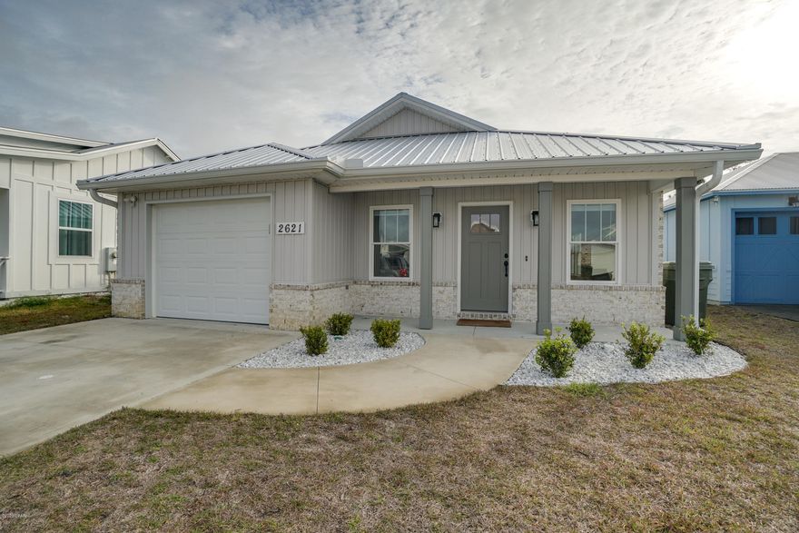 This home is centrally located in Lynn Haven within a close proximity to most shopping centers and grocery stores. This brick home accompanies stainless steel kitchen appliances, quartz counter tops, a large kitchen island, & vinyl flooring in the main areas. The master bedroom features a double vanity, walk-in closet, & trey ceilings. The backyard has a covered back porch and is fully fenced with brand new white vinyl. Washer & dryer hookups included. Lawn care included in rent. **Pets allowed upon approval. Listing Agent holds a personal interest in the property.