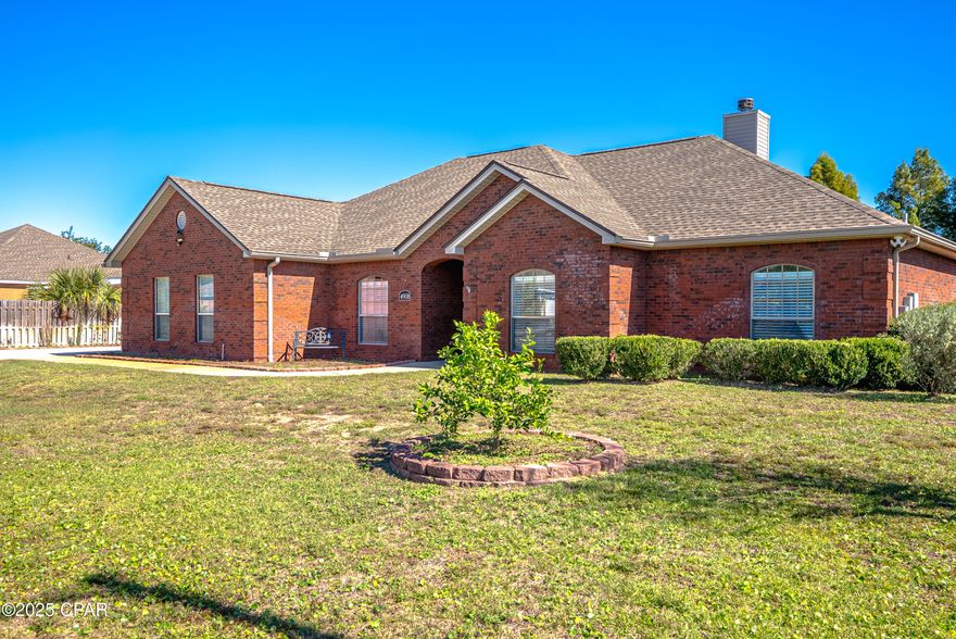 Under Contract - Taking Backups the phrase 'CURRENTLY UNDER CONTRACT, SELLER WILL CONSIDER BACKUP OFFERS Looking for space, comfort, and convenience? This spacious 4-bedroom, 2-bath brick home has it all, sitting on nearly 0.5 acres that offers both privacy and convenience. Situated in a quiet area yet just minutes from the new Publix and all the shopping, dining, and entertainment along 23rd Street, it's the perfect mix of peaceful living & easy access to everything you need! 



Inside, you'll find wood flooring, an open living and dining area, and a spacious master suite with a large bathroom including dual vanities. The updated kitchen features upgraded finishes, plenty of cabinet space, and a cozy breakfast nook. There is also a flexible bonus room that would make a great playroom or home office! 

Additionally there are three bedrooms and a large full bathroom, perfect for guests or family! The home also includes a laundry room, two extra storage closets, and an oversized two-car garage with a utility area and extra parking in the large driveway.

Step outside to a fenced backyard with a 12x16 storage shed and a screen porch, perfect for relaxing or entertaining. Highpoint Park is just 3 minutes away with a playground, small boat ramp, dock & kayak launch! Did we mention the emerald waters of Panama City Beach are only 30 minutes from your door?! Come see this hidden gem and make it your new home!