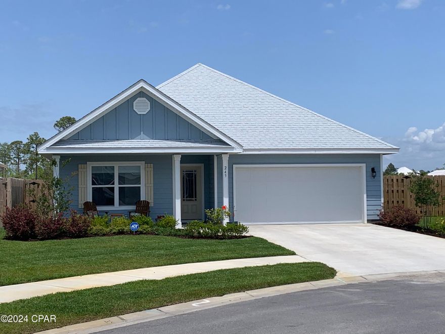 Property will be shown to approved applicants only. Contact listing agent for application. Available beginning 10/1/24. Beautiful, unfurnished home in Emerald Cove Villas in Panama City Beach, FL close to NSA, Gulf Coast State College, FSU Panama City campus and the Port of Panama City. Just 3 miles to the beach! This home is equipped with Smart Home and Ring Technology. The patio is extended with Traverstone pavers and a 6' privacy encloses the backyard. Irriigation is connected to a well located in the backyard.