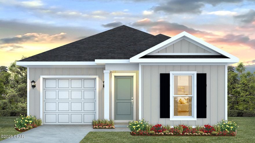 Welcome to 2236 Shenandoah Boulevard at Sunny Hills in Chipley, Florida. This pre-construction homesite offers the opportunity to secure new construction prior to groundbreaking. This property will be developed with the Poppy floorplan and built to current design standards and specifications. Buyers may have the ability to personalize select finishes depending on the stage of construction. Estimated completion timelines and build details available upon request.

The Poppy is a thoughtfully designed single-story home featuring three bedrooms and two bathrooms, offering an ideal layout for modern living. From the moment you step inside, a long, welcoming foyer creates a sense of privacy and flow, leading guests seamlessly into the heart of the home.

At the center of the Poppy is a bright open-concept living area that connects the kitchen, dining, and living spaces—perfect for everyday living and entertaining. The kitchen features a spacious island, ideal for casual meals, meal prep, or gathering with family and friends. A rear kitchen counter with a built-in stove and overhead microwave keeps the workspace efficient while maintaining a clean, streamlined look. Just off the kitchen, the laundry room is conveniently located, providing easy access without interrupting the main living areas.

Two secondary bedrooms are positioned near a shared full bathroom, making them perfect for guests, children, or a home office.

Tucked away for privacy, the primary suite offers a relaxing retreat at the end of the day. The spacious bedroom includes walk-in closets and an ensuite bathroom designed for comfort, featuring a walk-in shower for a modern, low-maintenance lifestyle.

With its functional layout, open design, and smart use of space, the Poppy floor plan is ideal for homeowners seeking a comfortable, stylish, and efficient new construction home. Contact a D.R. Horton Sales Representative for more information about this floorplan