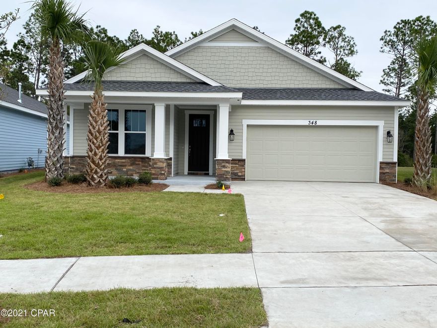 This Crevalle floor plan with Craftsman elevation is a Samuel Taylor built home that features 2255sqft and a 2-Car garage. The kitchen highlights beautiful granite countertops, a spacious island, stainless steel appliances, a gas stove, microwave, dishwasher, disposal, and tasteful backsplash. The master bedroom houses a spacious bathroom with a separate shower and walk-in closet. With 9 and 10 foot ceilings, tile and carpeted floor, and recessed lighting, this home is comfortable and pleasing to the eye. Showcasing a large front an back covered porch, you would be ready to entertain or simply enjoy the gorgeous neighborhood view. Upgrade options are available. Please visit the Model home located at 206 Basin Bayou Drive for more information!



See attached document.