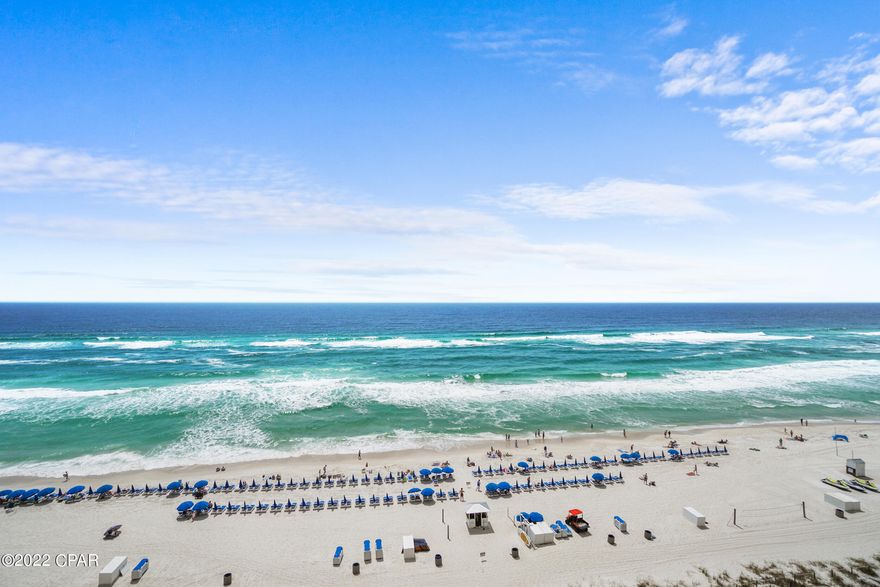 'CURRENTLY UNDER CONTRACT, SELLER ACCEPTING BACKUP OFFERS' This turn-key Emerald Beach unit is a prime beach vacation destination! It comes fully furnished, with stunning views of the gulf and pool. Brand new AC unit, new bathtub, new microwave, new washer/dryer, AND freshly painted. Only being a few short steps to the beach, this unit is bound to go fast, so schedule your showing today! This could be a stellar investment and/or just a fabulous vacation spot just for you and friends/family. Emerald Beach offers an on-site Starbucks, 2 pools, beachside tiki hut, Skybox lounge, and a souvenir shop. Not to mention, the location is PERFECT, being only a short walk to some of the most popular restaurants in PCB!