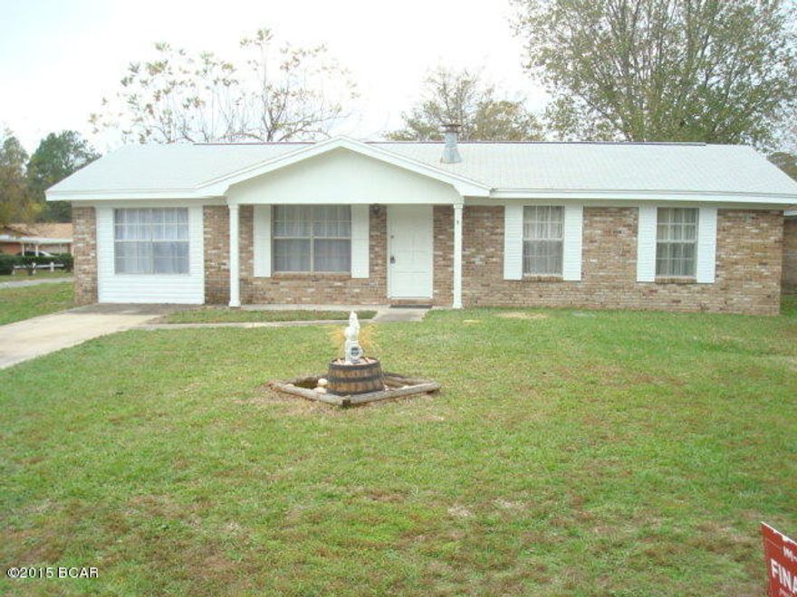 Neat and clean 3 bedroom, 1.5 bath home conveniently located to Tyndall AFB, shopping, schools and restaurants.  This home has seen many updates including fresh paint, newer windows, roof and R30 insulation.  The interior of the home is open and spacious with a large living room, eat in kitchen and 3 large bedrooms.  The kitchen has abundant cabinet and counter top space and opens up to a heated and cooled Florida room.  The home sits on a large corner lot with plenty of room to build a garage or install a pool.  Call today for your private showing of this great home!
