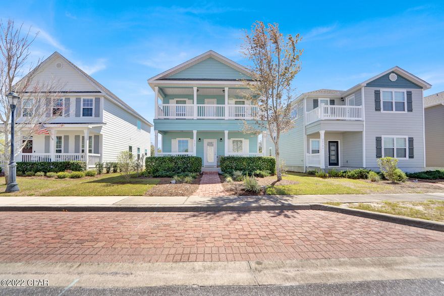 Beautiful home in Magnolia Bay Club, featuring 3 bedrooms, 2 1/2 baths, hardwood floors through the first floor, stainless steel appliances and granite countertops in the kitchen. Open floor plan with all bedrooms upstairs. The master offers a large porch with views of the neighborhood. The yard has new sod! The community features a heated pool, grounds keeping, rec room, gym, fishing areas, kayak entry, and two playgrounds for the kids! All of this is included in your low HOA dues. The community areas feature beautiful views of the bay and views of Hathaway Bridge. This location on the east end of Panama City Beach offers quick access to grocery stores, shopping, and award-winning restaurants. All measurements are approx. If important please verify. Full Pictures coming Soon!