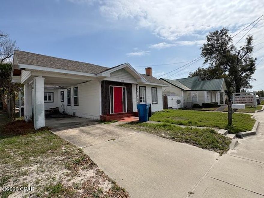 This adorable 3 bedroom/1.5 bathrooms home is ready for immediate occupancy for a new tenant or a family.  This house is located not far from the Navy Base or Tyndall AFB so military families are welcome.  Features include new LVP flooring, new appliances, an updated kitchen area and updated bathrooms. The home also features a fireplace for your winter enjoyment or just to showcase the extravagance of the front room when entering the building.  There is a fenced in backyard, a shed, and a carport.  This home is centrally located in Panama City to shopping and restaurants and is not to far from the thriving downtown area.  A one year lease is required along with a background check.  Please contact the owner for more information or for an application.  NO PETS!