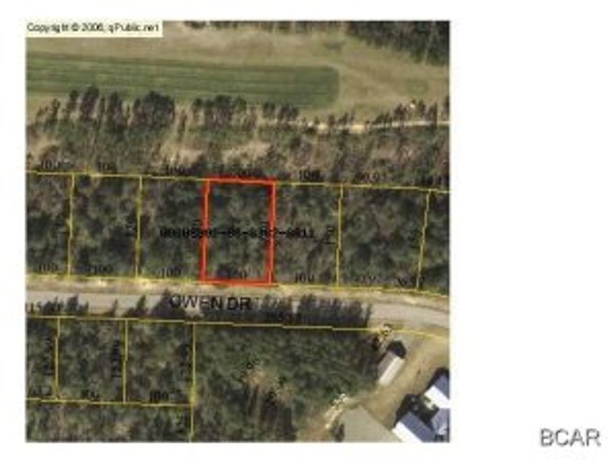 25 miles from new Northwest Florida Beaches International Airport. Oversize golf course property is on the Sunny Hills Golf and Country Club's 12th fairway. Public water service is available to this property. Owner financing available to qualified buyer. Subject to Sunny Hills Unit 6 deed restrictions of record.  Taxes include $31.91 MSBU annual assessment.