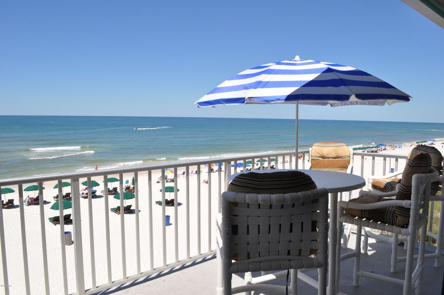 Best gulf view in the whole Nautical Watch complex! This is a top floor unit with 1BR/1BA and a loft with large owners closet.  The unit was recently updated with tile and wood floors downstairs, new kitchen cabinets and stainless steel appliances replaced the old ones (2017), and the unit is being sold furnished and rental ready.  The balcony faces the west so you'll have a front seat to the best sunsets over the Gulf of Mexico.  Nautical Watch is a low-density complex with pool, grilling areas, and outdoor showers when you come off the dedicated beach.  You're convenient to many restaurants and night spots as well as family entertainment.  All info is approx. and must be verified by Buyers if important.