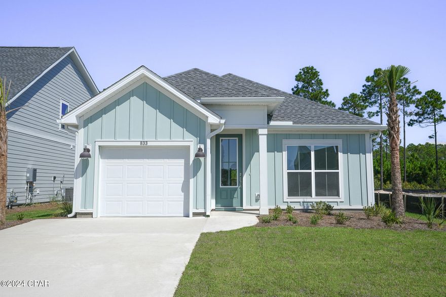 Each of our homes includes 9' high ceilings in the main living area, bountiful natural light, quartz countertops, and innovative technology. Breakfast Point is one of Panama City Beach's most desirable communities just 2.5 miles from the Miller County Pier over the Gulf of Mexico, and a safe walk through the neighborhood to Breakfast Point Academy. At Grove Park and Paseo Park you can enjoy the community's biking and walking trails.