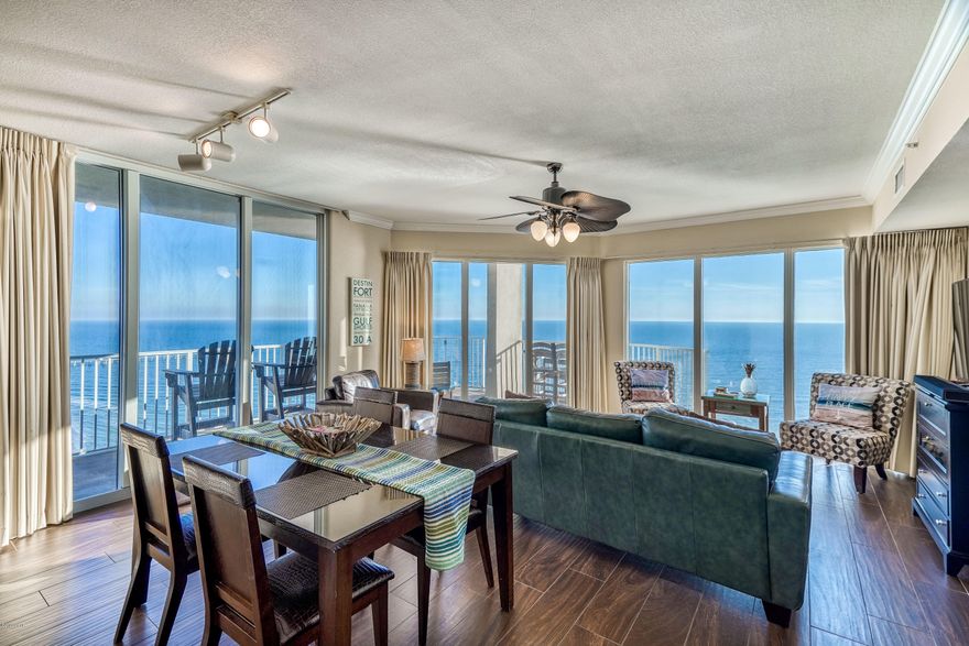 Do not miss out on Tidewater 2517! The views from this condo are PRICELESS from the floor to ceiling windows. Sit back and enjoy views of the beach, the Pier, Pier Park, the sky wheel and fireworks! You will never want to leave! Tidewater 2517 is a nonrental and in pristine condition. It's move in ready and you won't have to do a think. The condo has 3 BR / 3 BA, hall bunks and in perfect condition with tile floors, a completely remodeled kitchen, new furniture, and all new appliances including the stainless appliances in the kitchen. The views from Tidewater 2517 will never disappoint and you can enjoy views of the pier at Pier Park to catch fireworks like you've never seen before. Tidewater features amenities such as a Gulf front fitness center, 4 hot tubs, 2 outdoor pools, 1 indoor Tidewater features amenities such as a Gulf front fitness center, 4 hot tubs, 2 outdoor pools, 1 indoor heated pool, game room, saunas, steam rooms, a restaurant, poolside Tiki bar, a convenience store, movie theater, covered parking garage, a conference room & an owners lounge. Tidewater is only 1/4 of a mile to Pier Park and the closest high rise building in PCB from the airport.