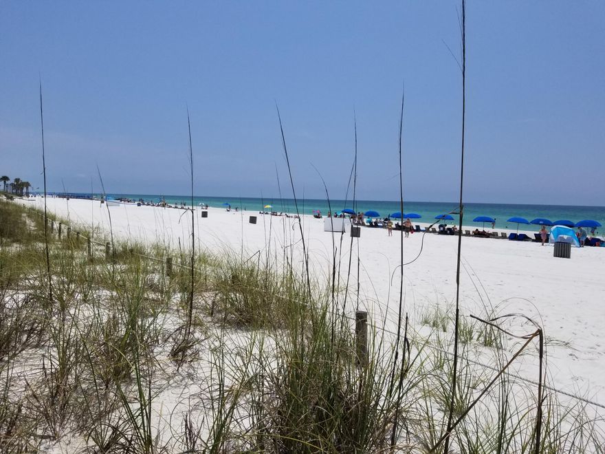 ~~JUST REDUCED~~You'll love this spacious bottom floor condo with 2 private patios that lead right to the pool. And talk about space!  This was originally 2 units combined into one big one. It could be put back into two units or left as one large unit. The living area/kitchen are huge and allow your family to spread out and enjoy time at the beach.  It is like having a beach house at 1/4 of the price with someone else taking care of the grounds. This has the potential to be an awesome rental! With a little TLC this can be the perfect beach place or investment.  Priced to sell so call before it's too late.