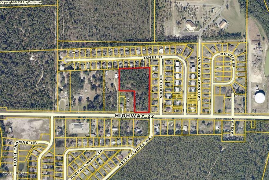 Bank foreclosure. 4.5 Acres ready for development. Adjacent to single family subdivision and close to Tyndall Air Force Base. Measurements are from Bay County Property Appraiser. All measurements and sq ft. are approximate. No survey available.