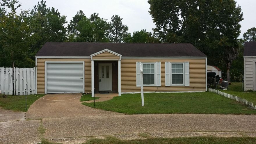 REDUCED! Short Sale... Military family transferring.  Very easy drive with few traffic lights to slow flow of traffic. This home is in wonderful condition and shows very well. It is a lot bigger than what you might imagine from the street view. The interior features updates including tile, carpet, paint, chair rail, crown molding, and flat top stove. There is also a large private backyard and additional parking in front. Please take a look at the photos to see how nice this property is... Call your favorite realtor today to make an appointment to see this property! (Home information was obtained from tax records and appraisal. Buyers are encouraged to verify this information with their own appraisal, survey, termite and home inspection.