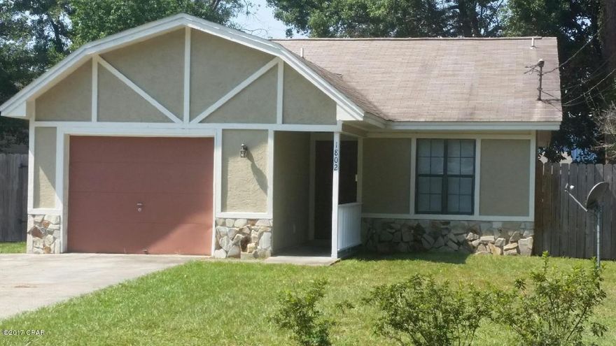 Priced to sell!! Like New! Lynn Haven Move-In-Ready 3 Bedroom-2 Bath Home. Perfect First Time Home Buyer home or Rental Property ! Privacy Fenced Back Yard, Garage, spacious bedrooms with new carpet, Brand New Appliances and home has been freshly painted. Matching Yard Building with electric that looks similar to this home. All information taken from Tax records, Seller, and public records. Buyer to verify all if important. Call your Favorite Realtor Now to see this home before its too late.