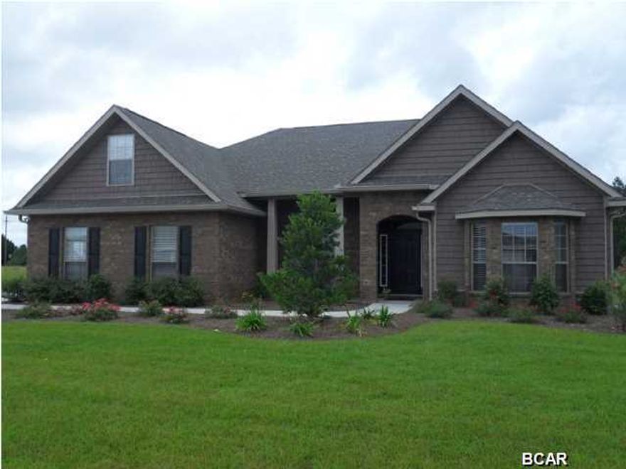 The Cynthia is truely a unique floor plan! It is a split, open floor concept. The dining room, and living room are open with nice arches and a wide foyer going in to these areas. The french doors entering the back porch from the living room is truely a nice feature to this home. It is spacious, and a very unique floor plan, as it a 3 bedroom 2 bath with an office. The master suite comes suited with an on suite which includes: a garden tub, shower, walk in closet and water closet. Crown molding in the foyer, dining and master bedroom. All homes in Lake Merial include 2 1/2'' faux wood blinds, a sprinkler system, and a 10 year Bonded Builder Warranty.
