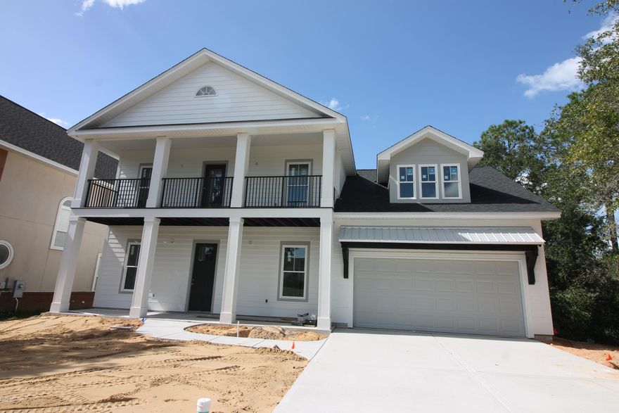 Stunning waterfront home built by one of Bay County's most sought after builders. This home offers an open floor plan, Custom Cabinets, granite/quartz counter tops, upgraded light fixtures, Master bedroom is on the 1st floor. Home has 68 feet on the water with access to the Bay/Gulf. This home is one of a kind in a fantastic neighborhood.