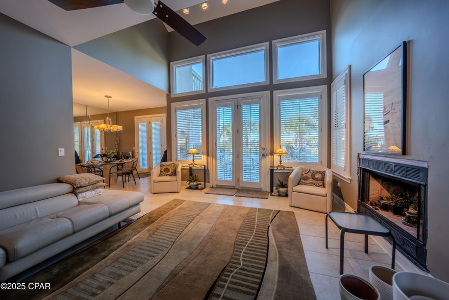 WATERFRONT Bay Point Marina Club Village condo.  This townhouse floor plan is two stories with high ceilings, double car garage, and massive decks overlooking the bay and grassy court yard.  Being an end unit and having no one above or below adds to the serenity.  Each bedroom features a large bedroom and there is an additional half bath for guest.  Kitchen features stainless Bosch appliances.