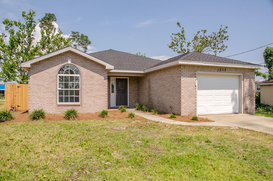 UNDER CONTRACT, BUT TAKING BACKUP OFFERS! FULLY RENOVATED FOUR BEDROOM HOME IN LYNN HAVEN!! NEW PRIVACY FENCE, NEW ROOF, NEW FLOORING, CUSTOM TILE SHOWER, NEW GRANITE COUNTERTOPS, CUSTOM BUILT IN SHELVING, NEW STAINLESS STEEL APPLIANCES & MUCH MORE! The kitchen is located nearby and showcases white wood cabinets, beautiful granite countertops and stainless steel appliances. As you continue your way down the hall you will find the huge master bedroom featuring a new stone tile shower and a custom vanity with soft close drawers, granite countertops and his and her sinks. The walk in closet is a great size with built in custom shelving. The three spare bedrooms are a great size. The spare bathroom has been updated and.. showcases a custom vanity with soft close drawers, a granite countertop and a shower/tub combo. The backyard is a great size and features a new wood privacy fence surrounding the entire back yard. Seamless glass will be installed in the master shower this week. All property sizes and ages are approximate, please measure and/or verify if important.