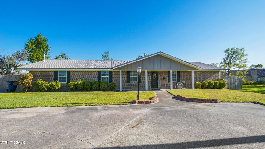 'CURRENTLY UNDER CONTRACT, SELLER ACCEPTING BACKUP OFFERS. Fantastic 4Br/3Ba brick home in the middle of town! This home was completely renovated. New paint, new carpet, wood plank tile, new fixtures, new windows, granite counters, and new metal roof. Plenty of room for a large family or a family needing room for a home office.  All the bedrooms are large! The huge lot is located at the end of a cul de sac. The property features a large concrete block shop as well. Joy Circle is only minutes from shopping, dining, and the beach! All measurements are approximate, verify if important.