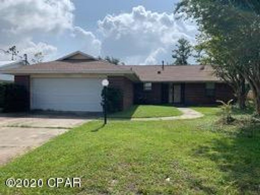 Seller has accepted an offer, under a contingency, waiting for contract signatures. There is no where to submit a backup offer at this time, since property has been removed from Seller's ''offer submission website''.  Brick home, with a screened /inground pool!. This Callaway neighborhood is super-convenient to TAFB, Hospitals, and downtown PC.  With 3 bedrooms, PLUS an office/storage/flex room, dining room, living room and 2 car garage, you'll have plenty of space in this lovely ranch style home. (All MLS info is approx, buyer to verify anything that is important.  Ask your Realtor to read the Agent remarks to you,  and provide all documents, info and websites for information. Offers from Owner Occupants ONLY, will be reviewed on evening of 8/9.