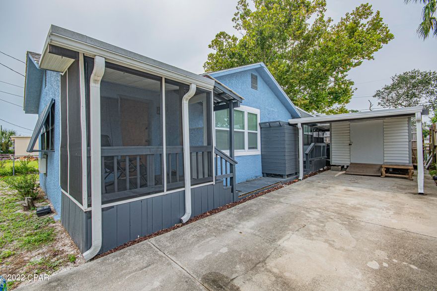 CURRENTLY UNDER CONTRACT, SELLER WILL CONSIDER BACKUP OFFERS' Super Price Improvement. Attention Investors, second home. or primary residence buyers.  Florida cottage in sought after Laguna Beach. Many updates inside and out and the original shiplap walls/ceiling give it unique character. Bonus room can easily handle bunks for larger head count. Close enough to walk, ride bike, or golf cart to beautiful Laguna Beach. Conveniently located near the famous Thomas Donuts and Carousel Market, Short terms rentals allowed. Great for out of state buyers to use for a vacation home being this close to beach.