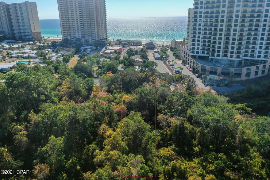 4 prime residentials lots located .1 mile from the worlds most beautiful beaches and a short walk to popular restaurants. These lots total .328 acres and make the perfect location for new development. Build a multi-family development or single family vacation homes. The proximity to the beach and Pier Park can not be beat.