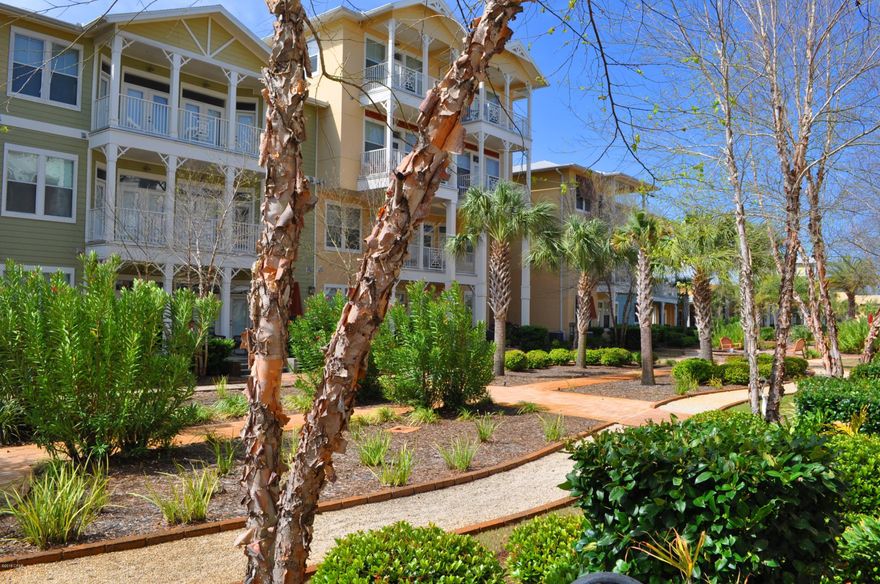 Second floor Island Reserve unit now available! This is a move-in ready 1BR/1BA unit just steps from the pool and clubhouse! This unit features a bonus room/office, bamboo flooring, granite countertops, stainless steel appliances, upgraded light fixtures, French doors, double vanities, a garden tub, lots of closet space, and a covered balcony! (This unit is 1 of two available units that have a courtyard view). Island Reserve offers its residents fantastic amenities include beautifully landscaped grounds, a one-acre lagoon swimming pool, hot tubs, an indoor basketball court, well-equipped fitness center, community/rec room, and a theater center with 100 inch screen! The complex is gated and there is covered parking. All info is approx. and must be verified by Buyers if important.