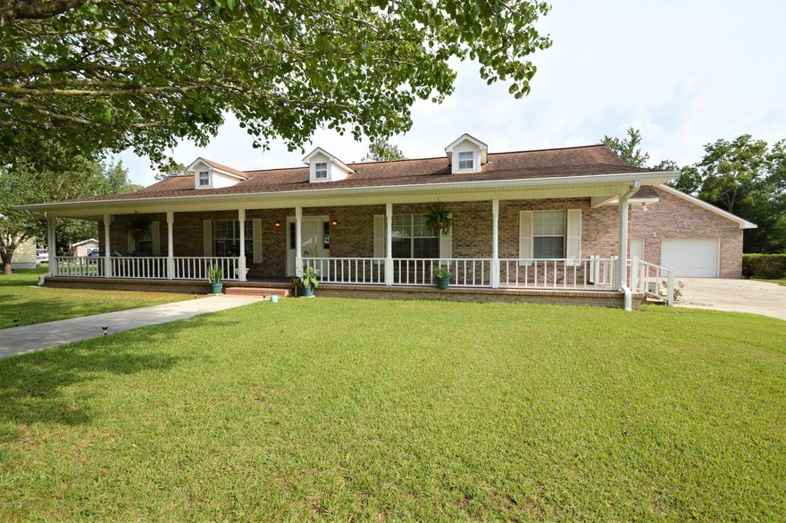 CURRENTLY UNDER CONTRACT< SELLER ACCEPTING BACK-UP OFFERS

Gorgeous waterfront home in the middle of Bonifay. This home features two spacious master bedrooms, but adding a door to the dining area can easily convert it to a third bedroom if necessary as it already has a closet. The kitchen has recently been updated with new solid surface countertops, double sink, faucet, tile backsplash, dishwasher, re-faced cabinets with new hardware, and light fixtures. The entire interior of the home was just repainted, has brand new wood-look tile, carpeting, baseboard, faux wood blinds, 40 gallon hot water heater, and ceiling fans. The toilets have been replaced in all of the bathrooms and a new vanity installed in the half bath. The home also has double pane windows, indoor laundry room, double car garage, and two working gas fireplaces. Relax on the screened back porch that overlooks the pond and the big back yard featuring scuppernog vines and a satsuma tree. The exterior has new trim paint and the chain link fenced area was extended to create a spacious area that's safe for pets. There is a formal dining room and a breakfast nook. Also, a formal living room and a family room that are both spacious and great for entertaining. This home is equipped with an alarm system and has a termite bond in place. The best part, other than it having a lot of recent upgrades and being waterfront, is the huge main master bedroom! Spacious is definitely the word to describe every aspect of this property. This home is move-in-ready and has a lot to offer. It is just a minute away from I-10 and only 45 minutes down highway 79 to Panama City Beach!